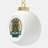 De Polka Jukebox Sneeuwvlok Omlijst Ornament (Rechts)