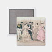 De Polka-Modes, van Godey's Lady Book Magneet (Voorkant / Achterkant)