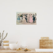 De Polka-Modes, van Godey's Lady Book Poster (Keuken)