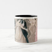 De Polka-Modes, van Godey's Lady Book Tweekleurige Koffiemok (Center)