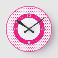 De polka stippelt Heet Roze