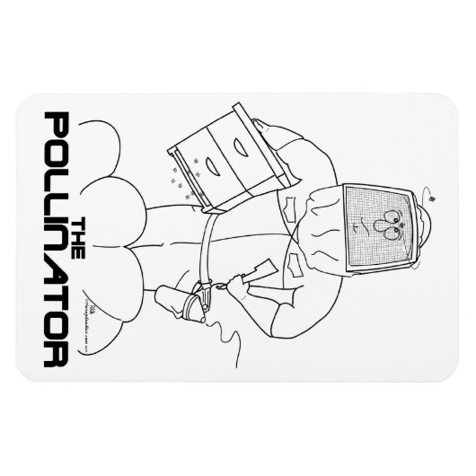 De Pollinator - Flexi-Magnet Magneet (Horizontaal)