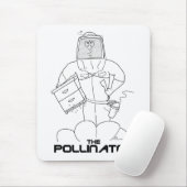 De Pollinator - Mousepad Muismat (Met muis)