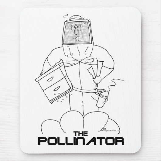 De Pollinator - Mousepad Muismat (Voorkant)