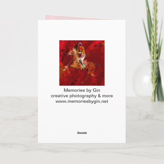 De polospeler kaart (Achterkant)