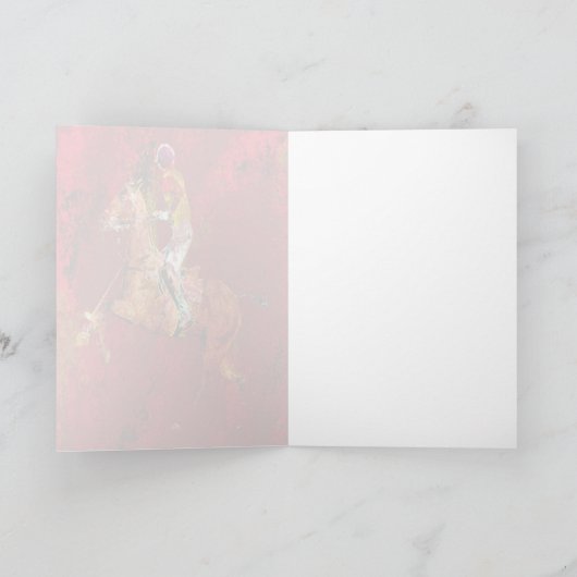 De polospeler kaart (Binnen)