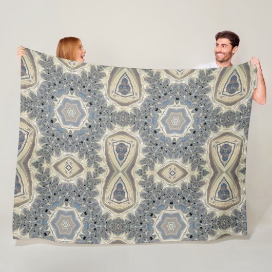 De pols van een fractale droom fleece deken (In situ)