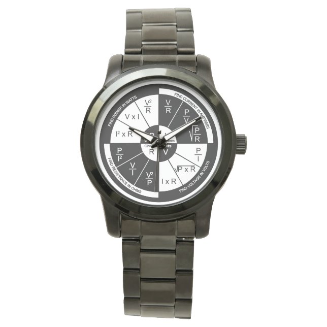 De polshorloge van de wet van Ohm Horloge (Voorkant)