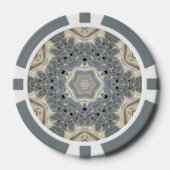 De Polsslag van een Fractale Droom Poker Chips (Voorkant)