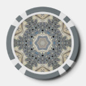 De Polsslag van een Fractale Droom Poker Chips (Achterkant)