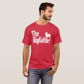 De Pomeranian Dog vader grappig T-shirt (Voorkant volledig)