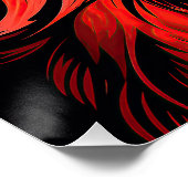 De Pommerse Hond, Rood en Zwart 001 - Ulises Dal Perfect Poster (Hoek)