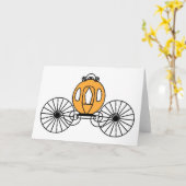 De pompoen kleurde Bus Kaart (Gele Bloem)