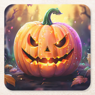 De pompoen, papieren Borden Kartonnen Onderzetters