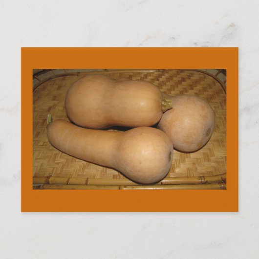 De Pompoen van Butternut Briefkaart (Voorkant)