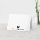 De pompoenen in Herfst verlaat kaart (Achterkant)