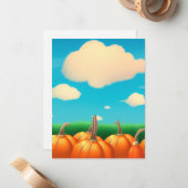 De Pompoenen Plantage Notitiekaartje (Voorkant / Achterkant in situ)