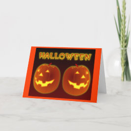De Pompoenen van Halloween Kaart