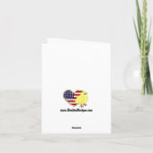 De Pompoenen van Halloween, Zwarte Vogels en Pug Kaart (Achterkant)