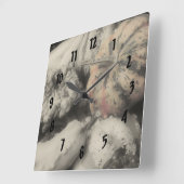 De Pompoenen van het land in Zwarte Witte Natuur Vierkante Klok (Hoek)