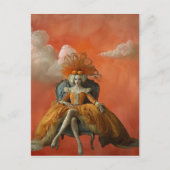 De pompoenkoningin | Briefkaart voor surrealistisc (Voorkant)