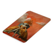 De pompoenkoningin | surrealistische kunst magneet (Linkerzijde)