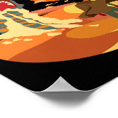 De pompoenkruid moet funny Herfst Dune doorgeven Poster (Hoek)