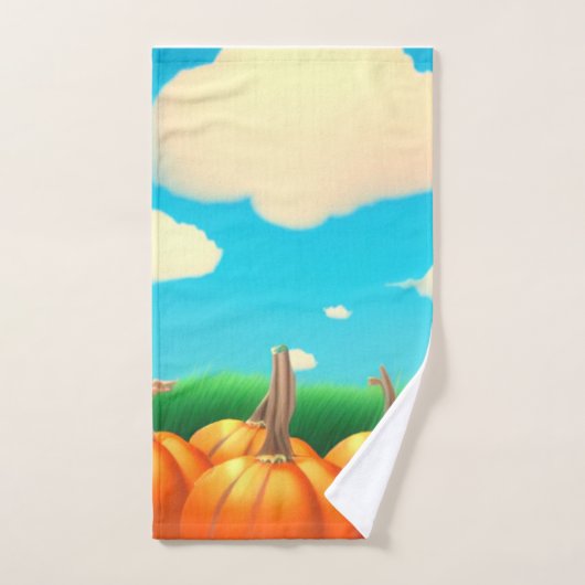De pompoenpleister bad handdoek (Handdoek)