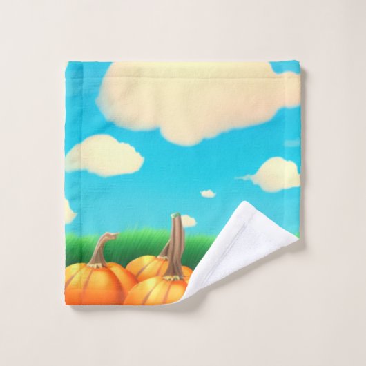 De pompoenpleister bad handdoek (Wasdoekje)