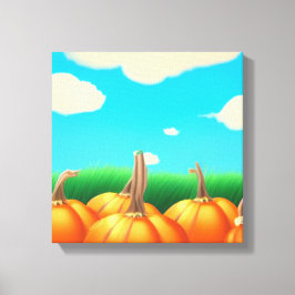 De pompoenpleister canvas afdruk