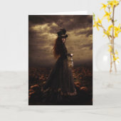 De pompoenpleister kaart (Gele Bloem)