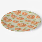 De pompoenpleister papieren bordje (Gekanteld)