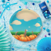 De pompoenpleister papieren bordje (Feest)