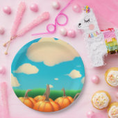 De pompoenpleister papieren bordje (Feest)