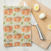 De pompoenpleister theedoek (Quarter Fold)