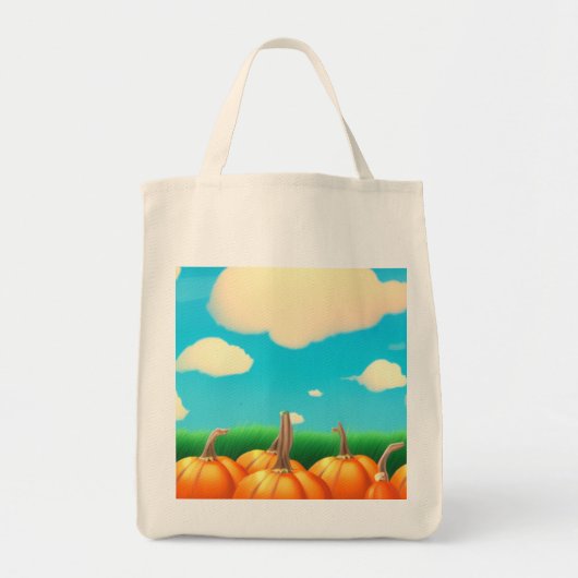 De pompoenpleister tote bag (Voorkant)