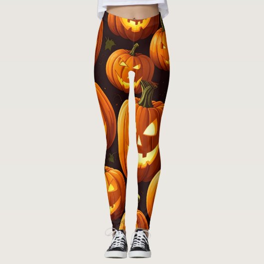 De Pompoenrellen Leggings (Voorkant)
