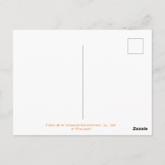 De pompoentijd briefkaart (Achterkant)