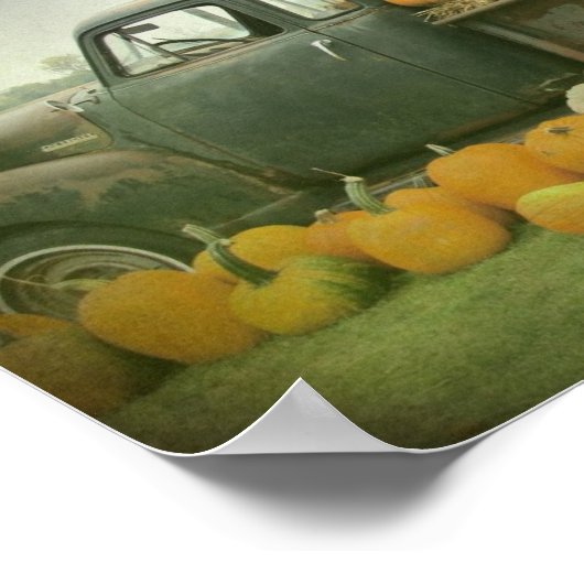 De pompoenwagen poster (Hoek)