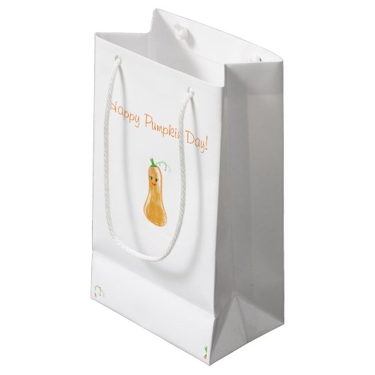 De pompoenzak klein cadeauzakje (Voorkant Gekanteld)