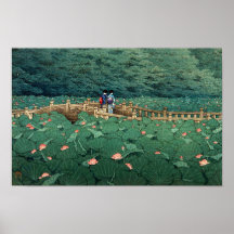 De Pond bij Benten Shrine in Shiba