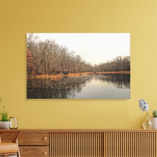 De Pond Canvas Afdruk (Insitu (Woonkamer))