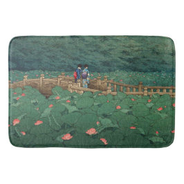 De Pond in Benten Shrine in Shiba Kawase Hasui Badmat