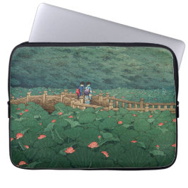 De Pond in Benten Shrine in Shiba Kawase Hasui Laptop Sleeve