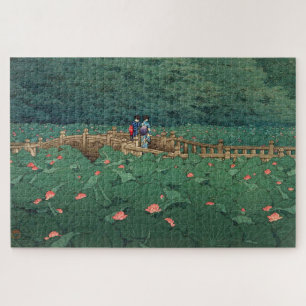 De Pond in Benten Shrine in Shiba Kawase Hasui Legpuzzel