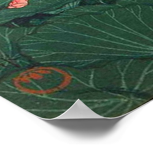 De Pond in Benten Shrine in Shiba Kawase Hasui Poster (Hoek)