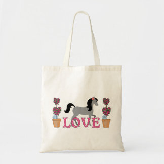 De  Ponies Love Horse Canvas tas