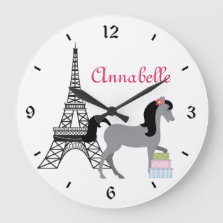 De  Ponies Paris Horse Clock Grote Klok