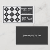 De Ponskaart van het Visitekaartje van de Klantenkaartje (Voorkant / Achterkant)