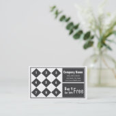 De Ponskaart van het Visitekaartje van de Klantenkaartje (Staand voorkant)